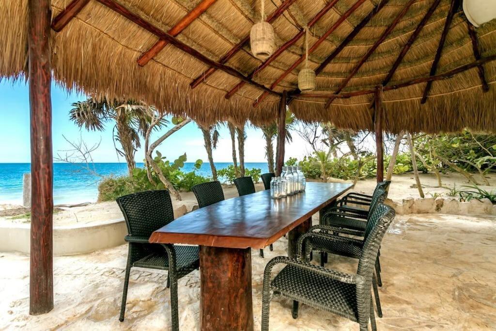Luxury 5-Br Beachfront Home In Tulum Casa Sofia Gato Zewnętrze zdjęcie