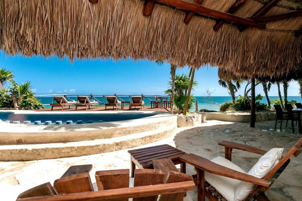 Luxury 5-Br Beachfront Home In Tulum Casa Sofia Gato Zewnętrze zdjęcie