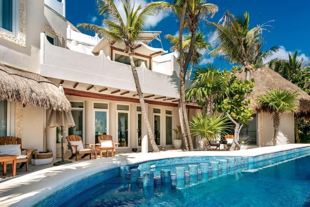 Luxury 5-Br Beachfront Home In Tulum Casa Sofia Gato Zewnętrze zdjęcie