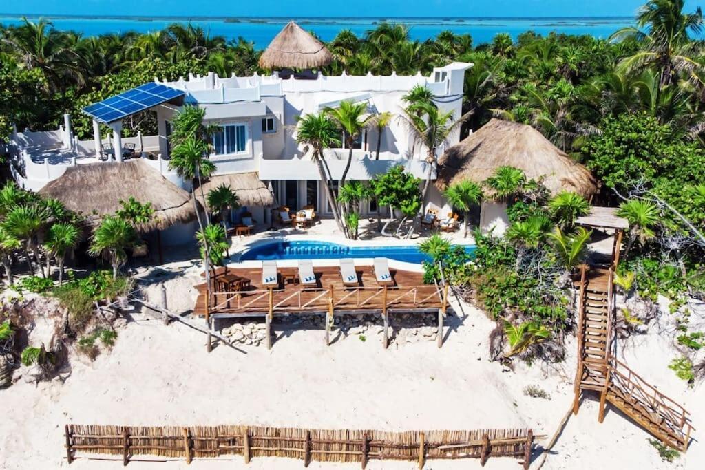 Luxury 5-Br Beachfront Home In Tulum Casa Sofia Gato Zewnętrze zdjęcie