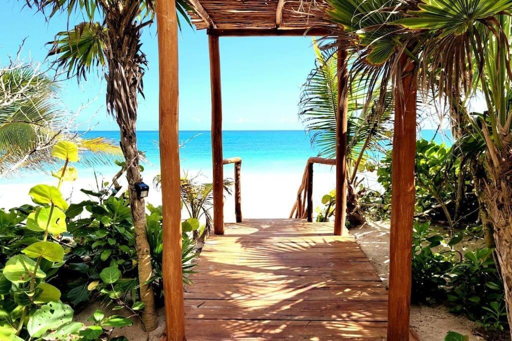 Luxury 5-Br Beachfront Home In Tulum Casa Sofia Gato Zewnętrze zdjęcie